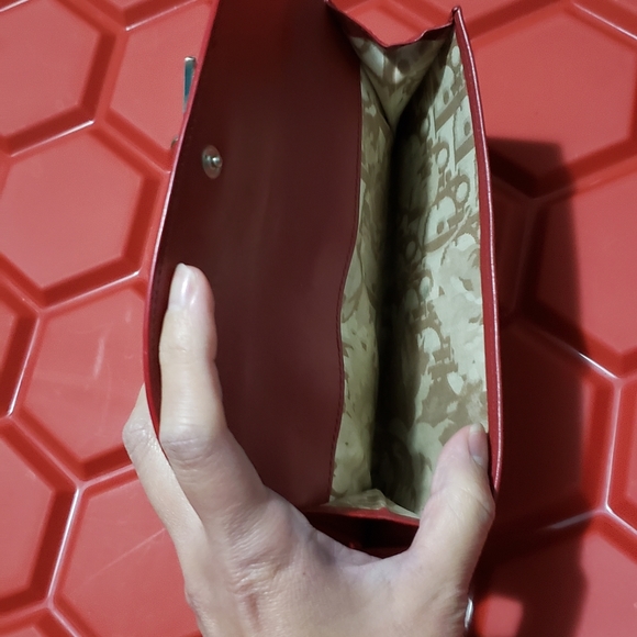 Authentic vintage Dior red leather wallet - Picture 3 of 12